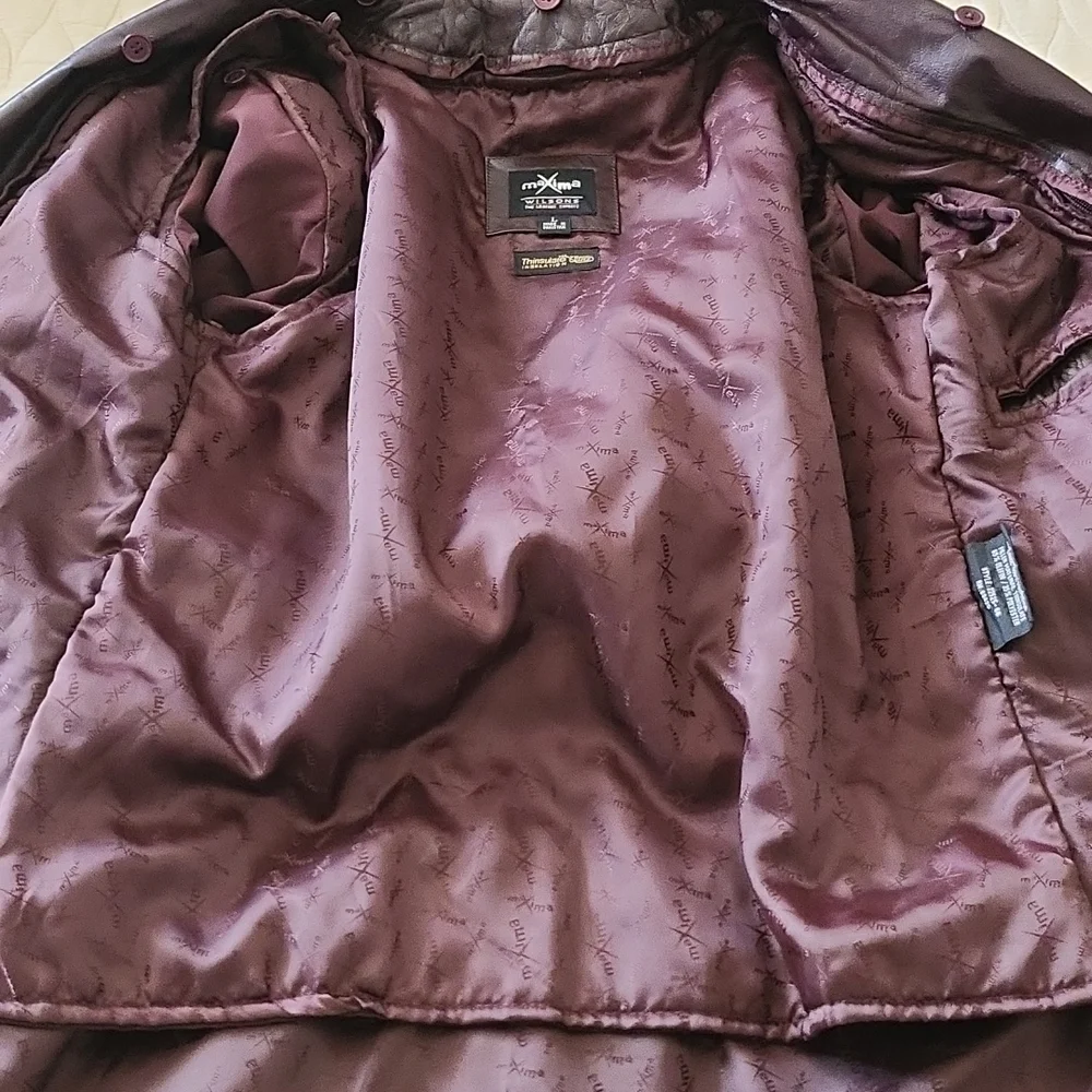 Genuine Leather Lined Coat - Picture 10 of 17